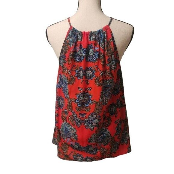 Collective Concepts Crepe Keyhole Halter Top, Size Small - Picture 2 of 6